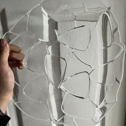 Glass Plate For Fruit Salad Or Any Dessert 