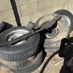 Good Tires and Wheels (4) for Ford 150. Off a 1997