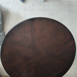 Dark Brown Coffee Table , 38 Inches round by 19 Inches tall