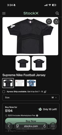 Nike supreme jersey