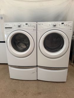 Whirlpool washer and dryer electric laundry set