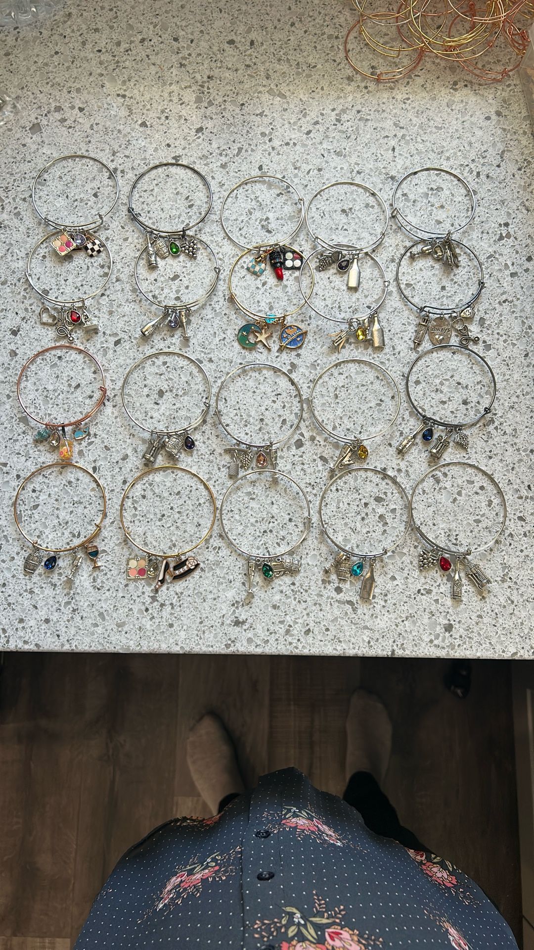 (F) All 23 Brand New Charm Bracelets