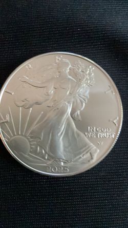 2025 American Silver Eagle $1 1 oz .999 Silver BU Uncertified - Exact Coin