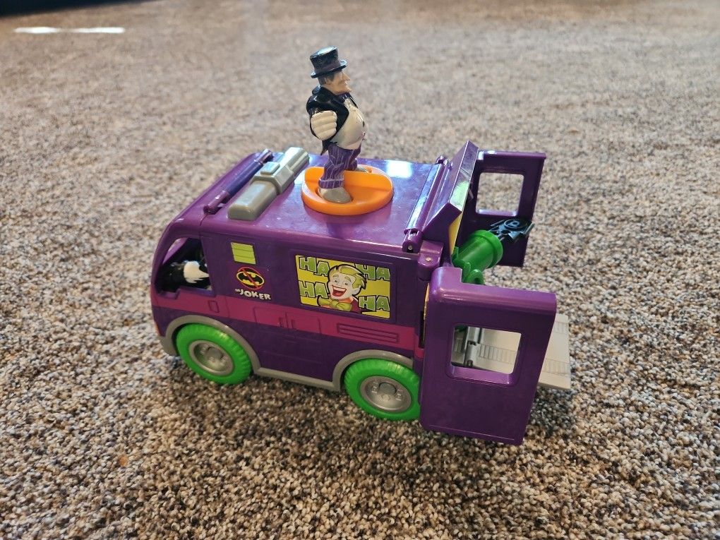Imaginext Joker Van with Joker and Harley Quinn figures (DC Super Friends)