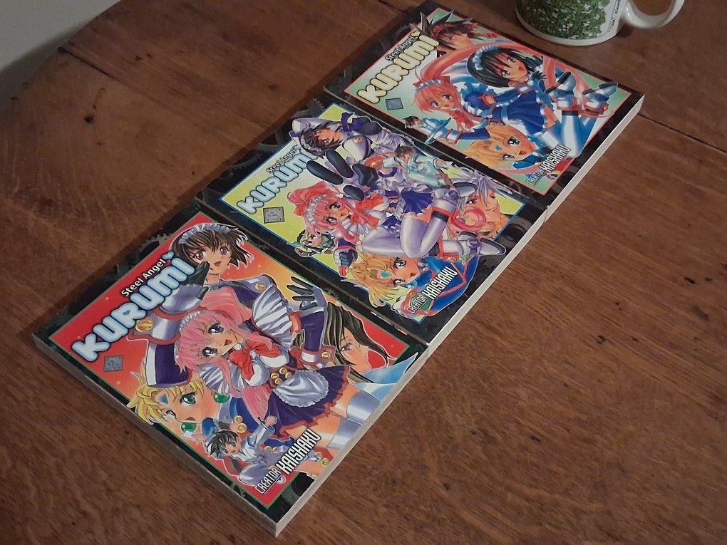 For Sale : Steel Angel Kurumi Manga Paperback Volume 2 3 4