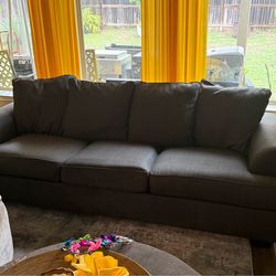Dark Grey Couch.