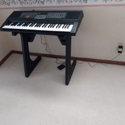 Casio 650 ES-1 Great Keyboard With Stand And Pedal!