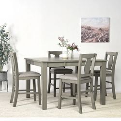 SOLID  WOOD DINNING SET 6CH OR BENCH+4CH (COUNTER HEIGHT OR LOWER COUNTER) 