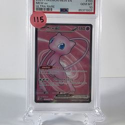 PSA 10 Mew ex Ultra Rare #193