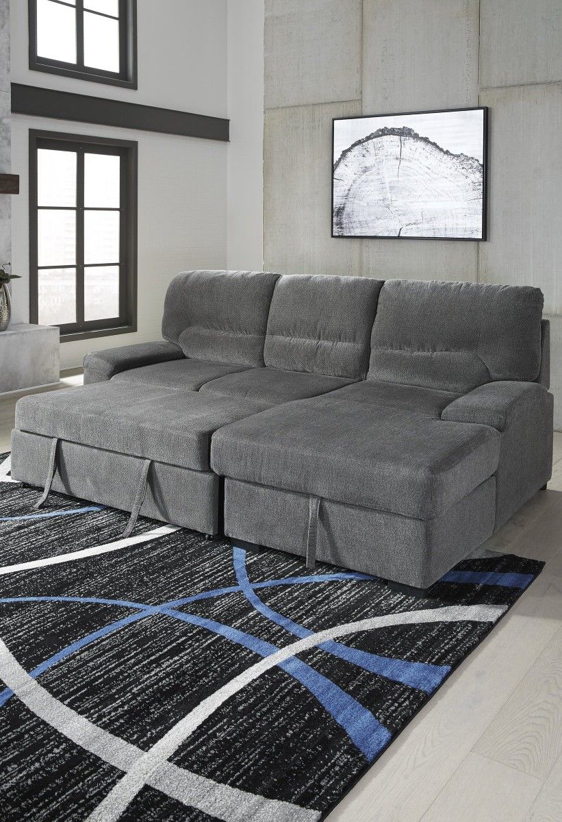 👉👉👉 Yantis Gray Sleeper Sectional With Storage By Ashley 