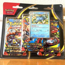 Pokémon Cards: Mega Evolution 1 Three Booster Blister