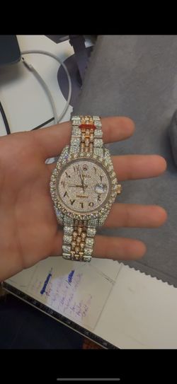 Bustdown Moissanite Rolex Datejust