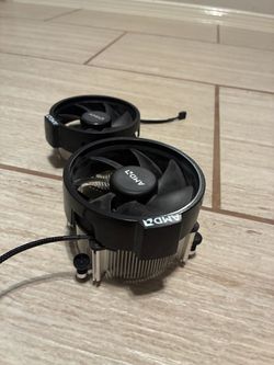 AMD Wraith Stealth (short one)  AMD Wraith Spire (taller one)
