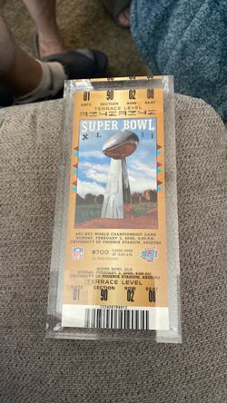 Super Bowl XLII Original Game Ticket 2008