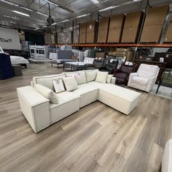 New BIEGE Sofa With Chaise 