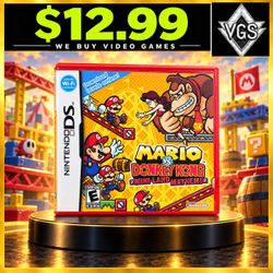 Mario vs Donkey Kong Mini-Land Mayhem Nintendo DS 2010 w/ Case Manual Inserts