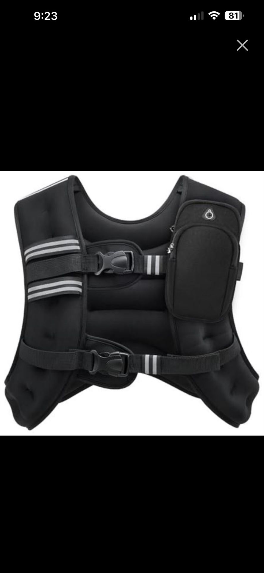 Weighted Vest, 20lb Weight Vest with Reflective Stripe for Workout