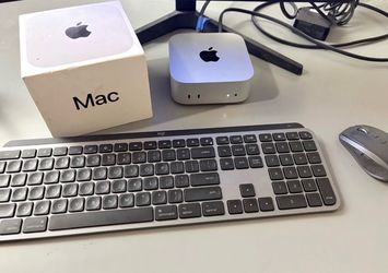 M4 Mac Mini with MX Keys S and MX 2 Anywhere