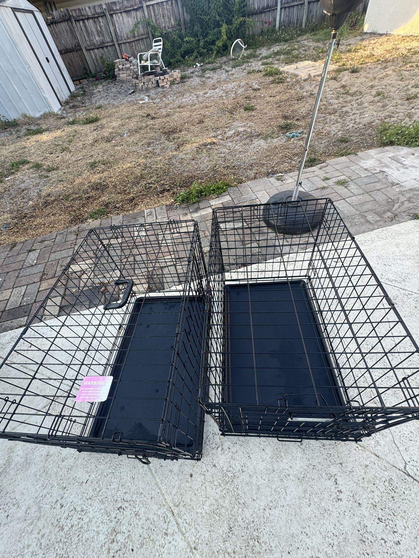 2 Kennels 30x19 Inches. We Can Sell It Individually.50 Each Or 80 For Both