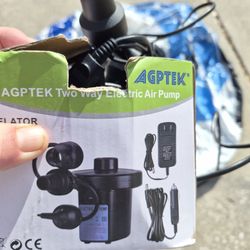 Two Water Rafts Plus Air Pump