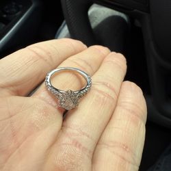 14k Lab Created diamond Ring