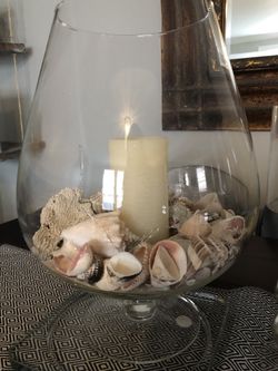 Oversized glass decor 19 inches