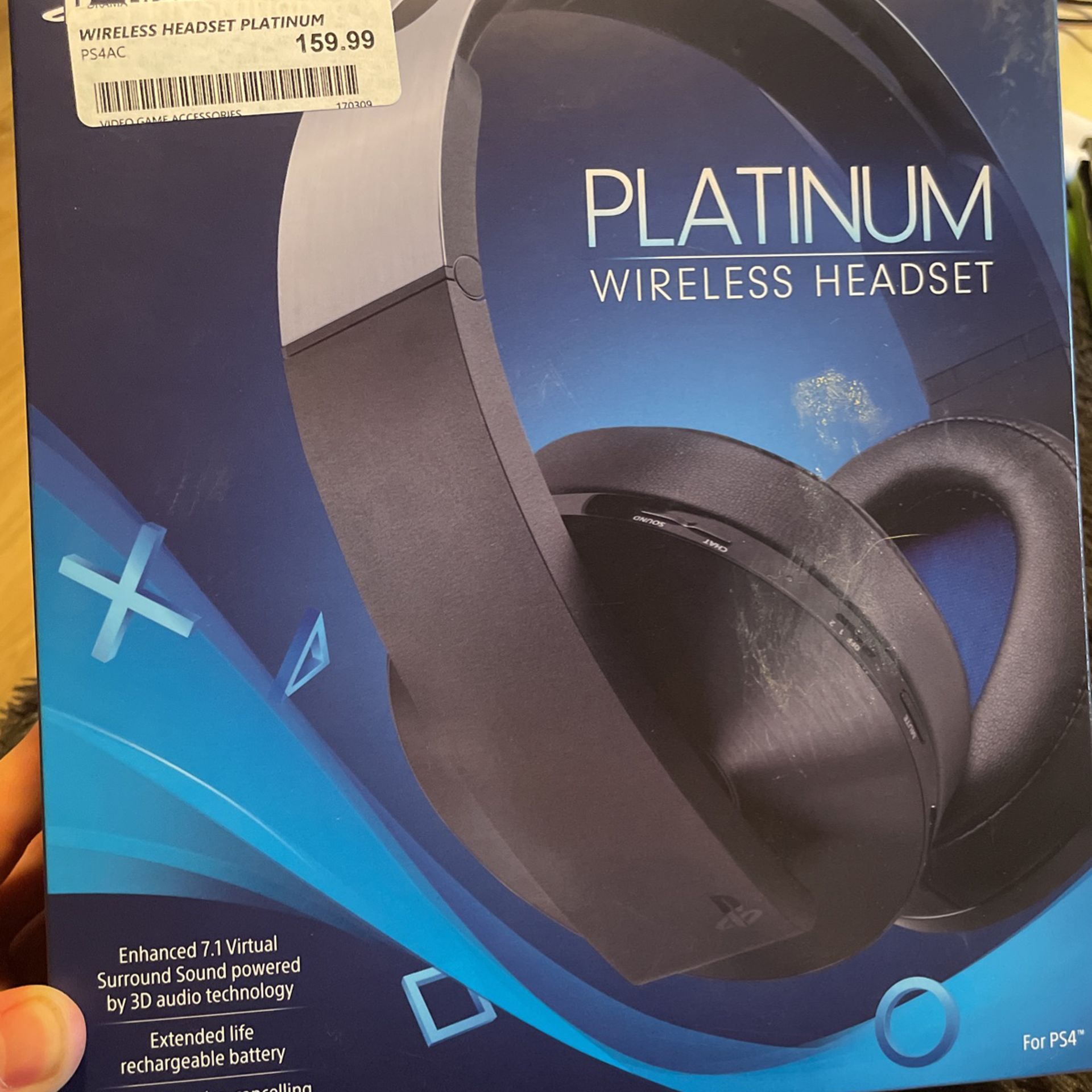 playstation platinum bluetooth headset w 3d audio