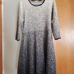 NWT sweater dress womens XL NEW black sand machine wash