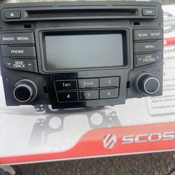 Hyundai Car Stereo With Face Cover 