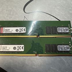 2x Kingston 8GB DDR4 Desktop RAM – 2400MHz – $30 each