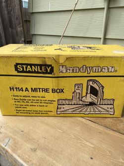 Vintage Stanley H114 A Mitre Box Handyman