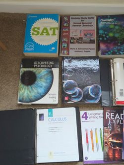 College Books (CHEMISTRY, Algebra, PSYCHOLOGY...)