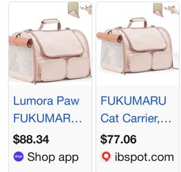 Fukumaru pet carrier (Pink color)