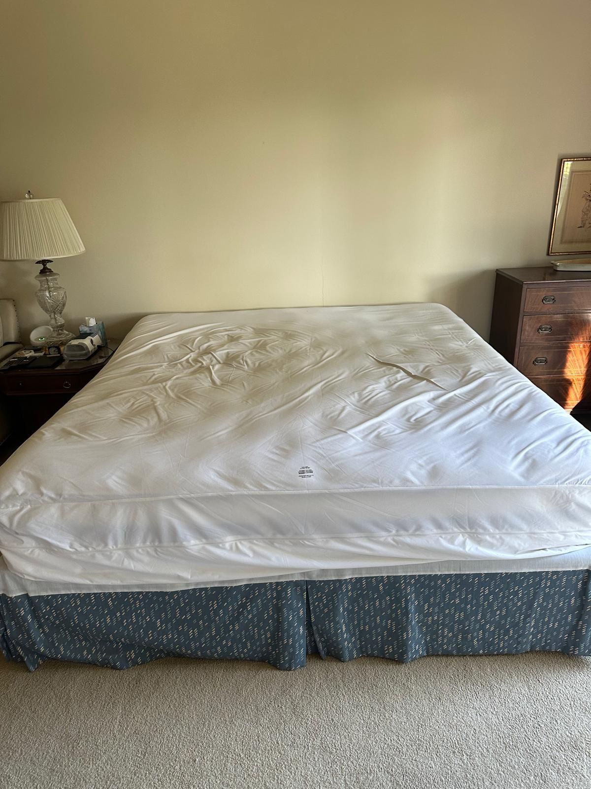 King Size Matterss Two Box Spring and Bed Frame