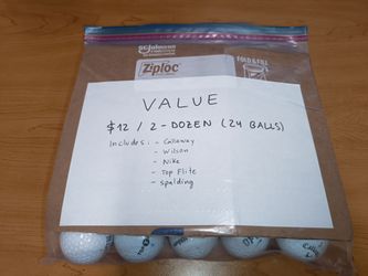 Value Used Golf Balls - 24 Balls for $12