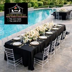 Chairs tables party. Bodas. Eventos.