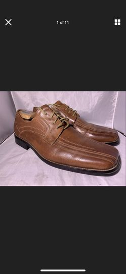 Stacy-Adams Men's Corrado lace-ups Leather Cognac Shoes 23274-03 Size 10M. New without box tried on and walked around store in . Shipped with USPS Pr