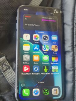 iPhone 11 64 GB  at&t unlocked cracked screen