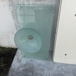 Glass Bathroom Countertop