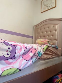 Twin Bed Set – Mattress + Metal Foundation