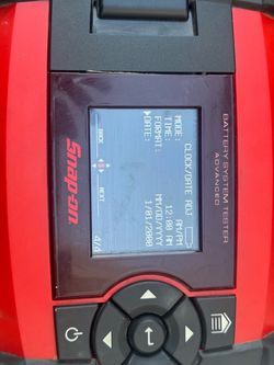 Snap-on charging and battery tester