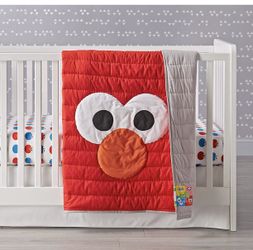 Elmo themed toddler blanket custom made on order