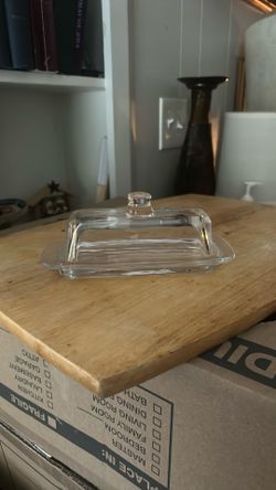Glass Butter Dish 