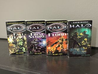 HALO NOVEL/BOOK SET Original First Four! Shipping too!