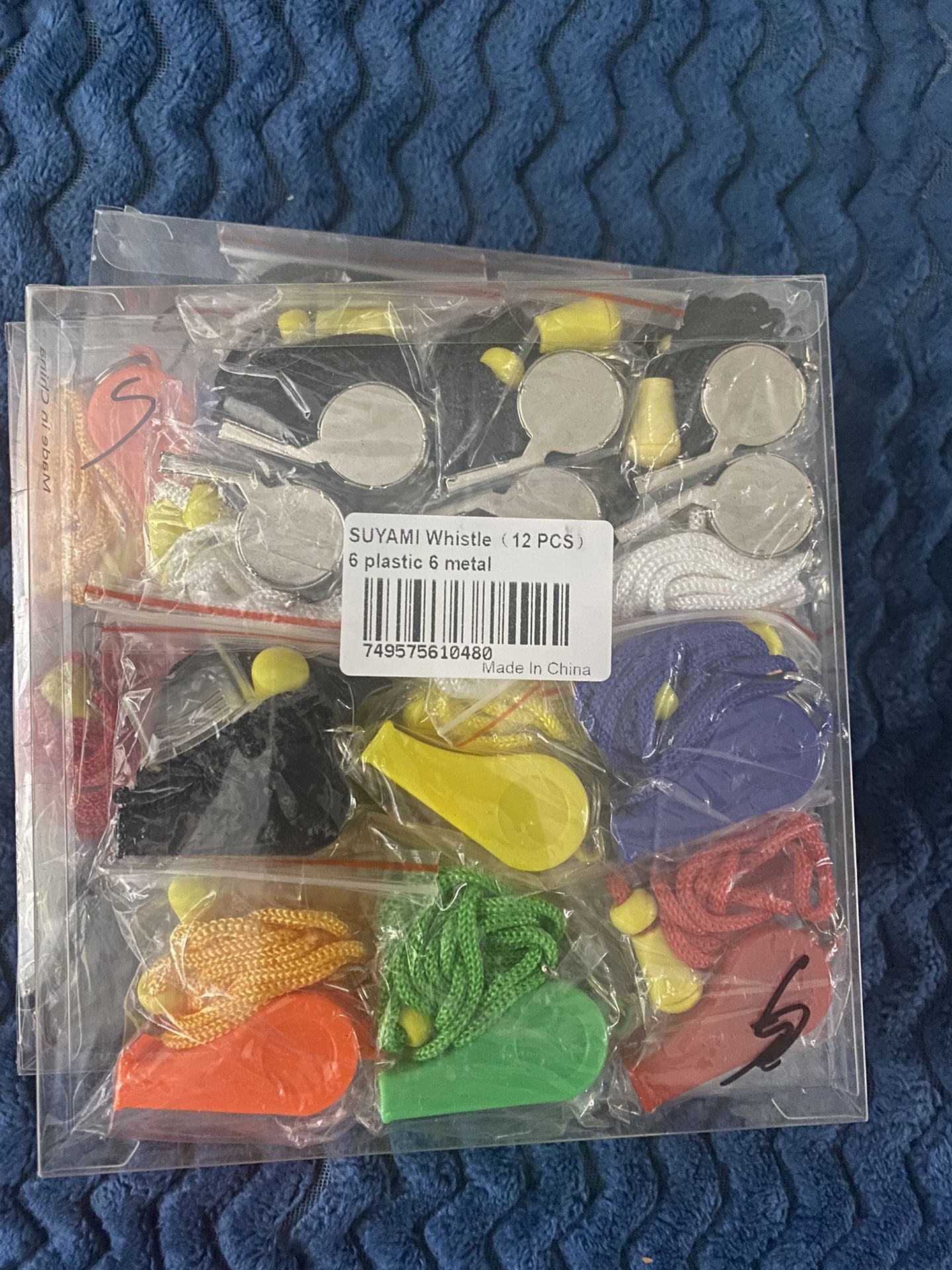 SUYAMI Whistle (12 PCS) 6 plastic 6 metal