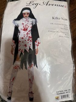 Leg Avenue Killer Nun Halloween Costume S/M