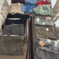 Mens Shirts, Pants, Belts 