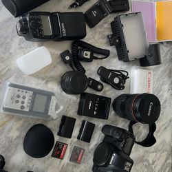 Canon 5D camera and accessories