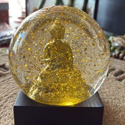 Spiritual Gold Buddha Snow Globe