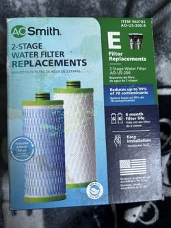 A-O Smith 2 Stage Water Filter Replacement Cartridges